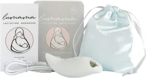 LUMAMA Lactation Massager – Breastfeeding Support Aid for Clogged Ducts, Breastmilk Supply Increase, Milk Flow, Engorgement Relief Quiet Breast Massage Machine for Nursing Moms