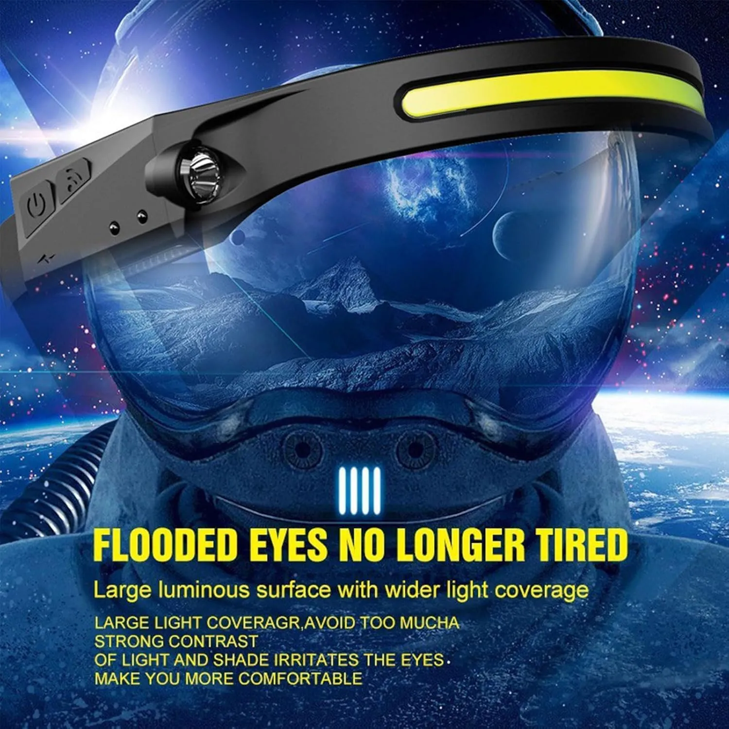 Lumi Light Led Headband, Lumilight Headlamp, Lumilight Led, 230 Degree Led Headlamp, Sensing Head Lamps Led Rechargeable Super Bright,Lightweight Waterproof for Outdoor Activities (B-2PC)