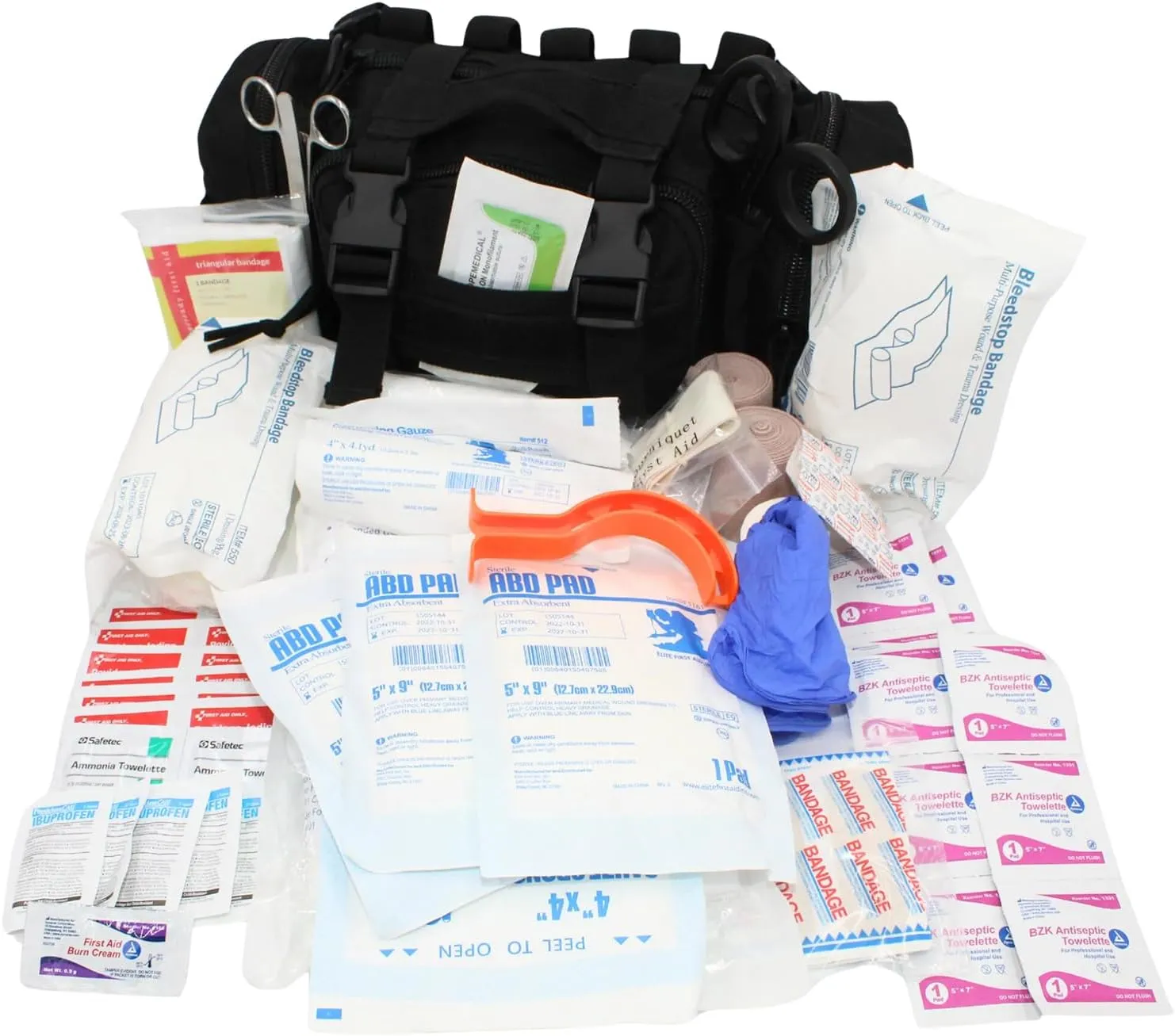 Luminary OFAK Operator-Fast-Access-Kit Stocked First Aid Kit Grab & Go Bag for Home Range Vehicle Tactical Vest or Duty Belt (Black)