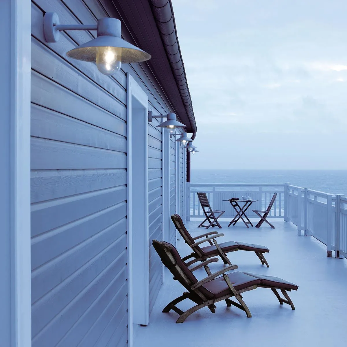 Lund 1 Light Wall Lantern - Galvanised | Galvanised