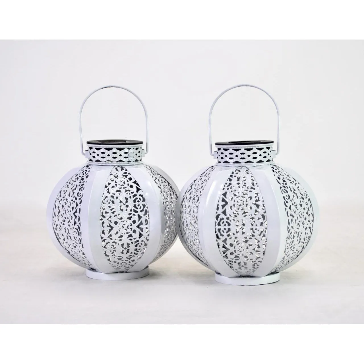 LVJING 2 Pack Outdoor Hanging Solar Lanterns