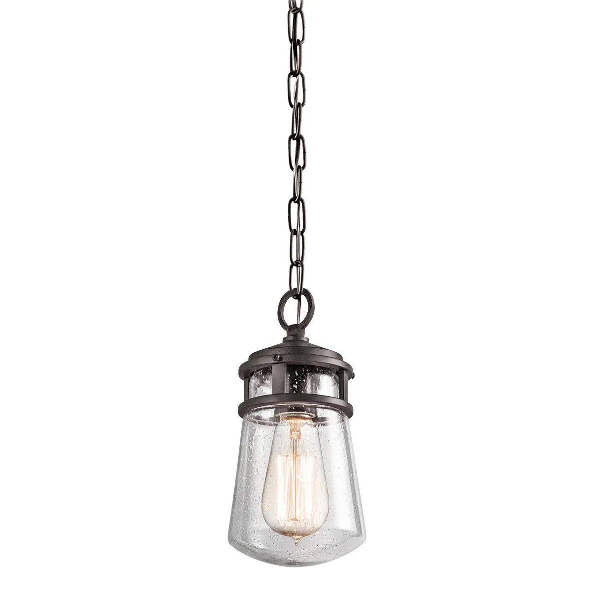 Lyndon 1 Light Small Chain Lantern | Architectural Bronze