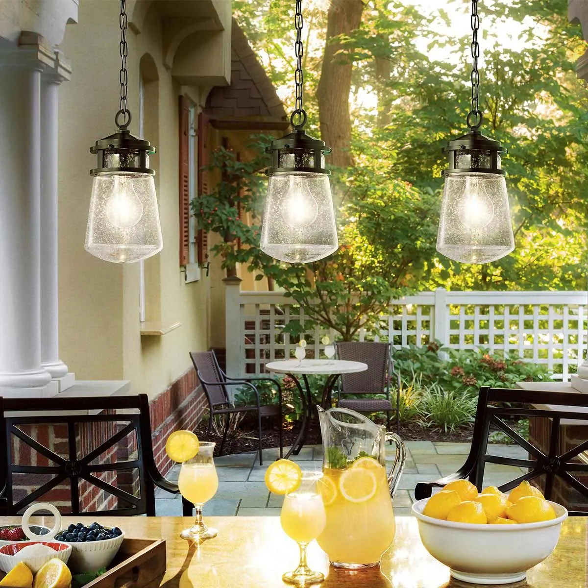 Lyndon 1 Light Small Chain Lantern | Architectural Bronze