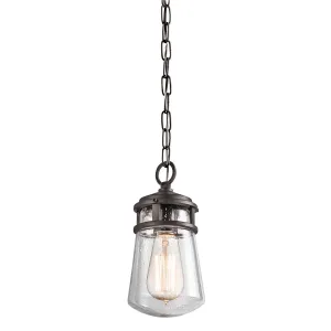 Lyndon 1 Light Small Chain Lantern | Architectural Bronze