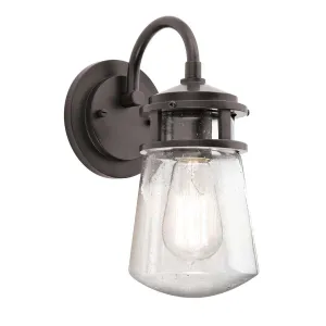 Lyndon 1 Light Small Wall Lantern | Architectural Bronze