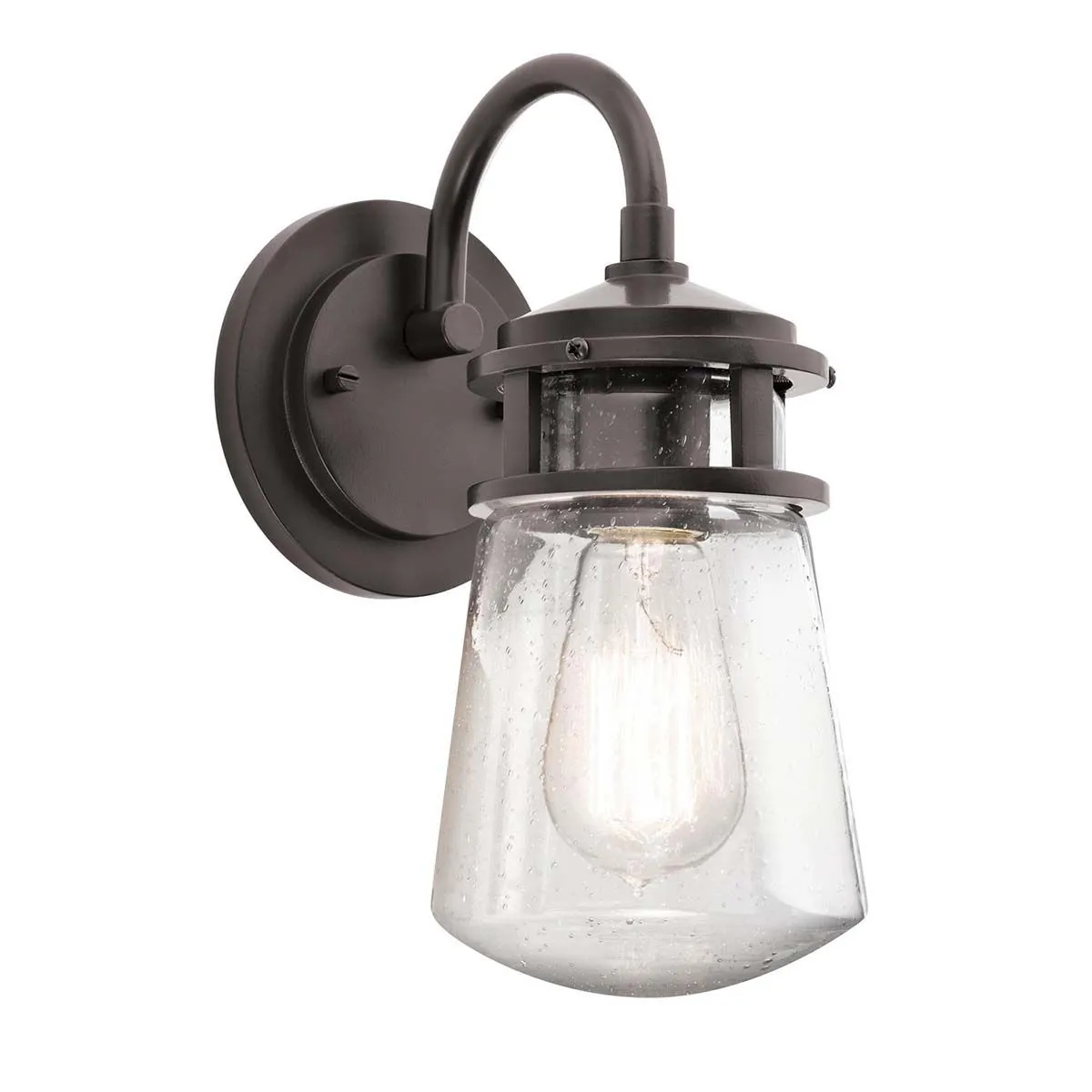 Lyndon 1 Light Small Wall Lantern | Architectural Bronze