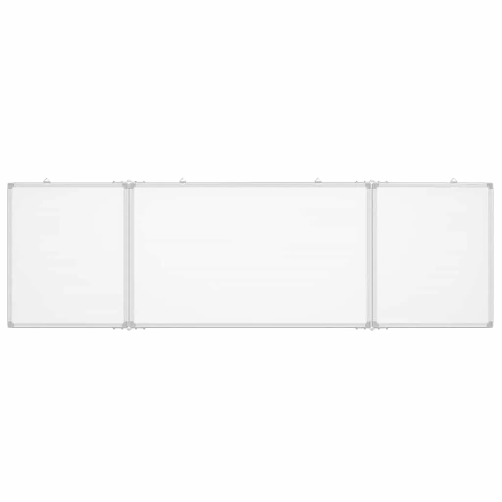 Magnetic Whiteboard Foldable 160x50x1.7 cm Aluminium