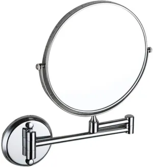 Makeup Vanity Mirror,Two-Sided Wall Mounted Beauty Mirror 3X Magnification Bathroom Mirror Extendable 360° Swivel Cosmetic Mirror,Silver (Silver 6inch