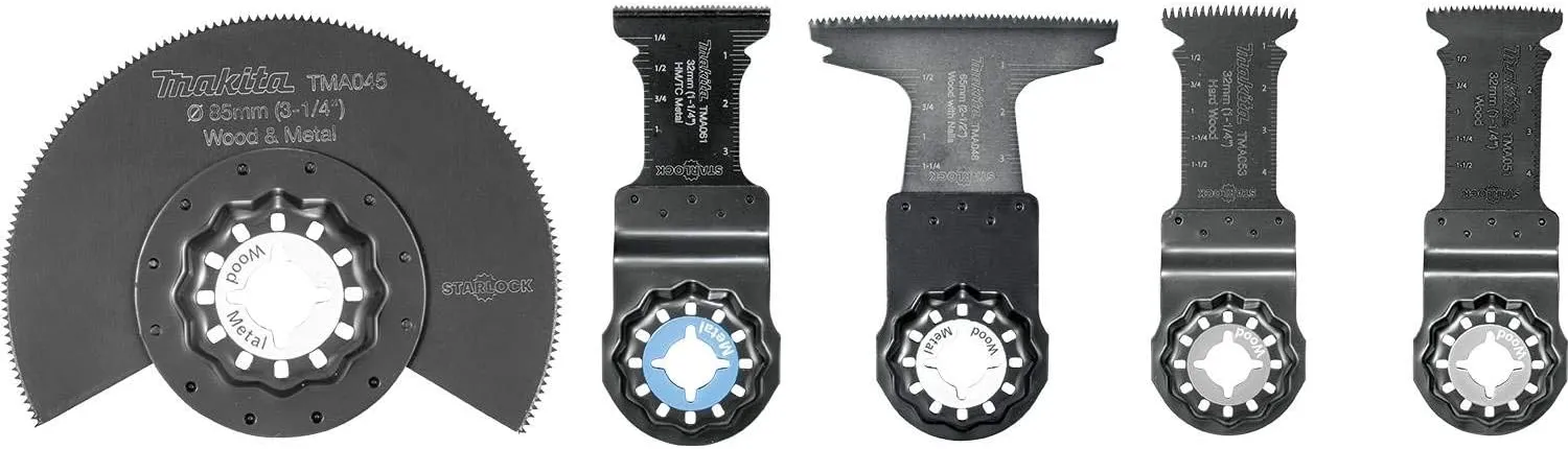 Makita B-67197 5 Pc. Starlock® Oscillating Blade Set