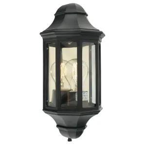 Malaga Mini 1 Light Mini Wall Lantern - Black  | Black