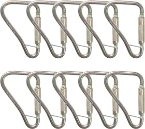 Malta Dynamics Fall Protection Carabiner Clip, High Strength Professional Grade, OSHA/ANSI Compliant