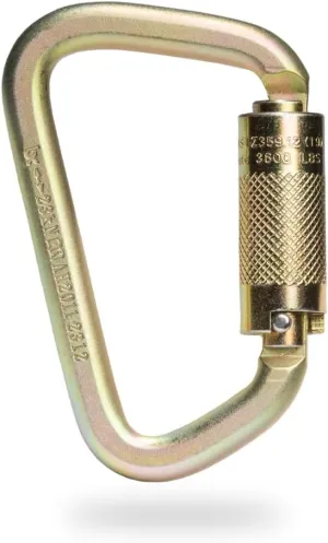 Malta Dynamics Fall Protection Carabiner Clip, High Strength Professional Grade, OSHA/ANSI Compliant