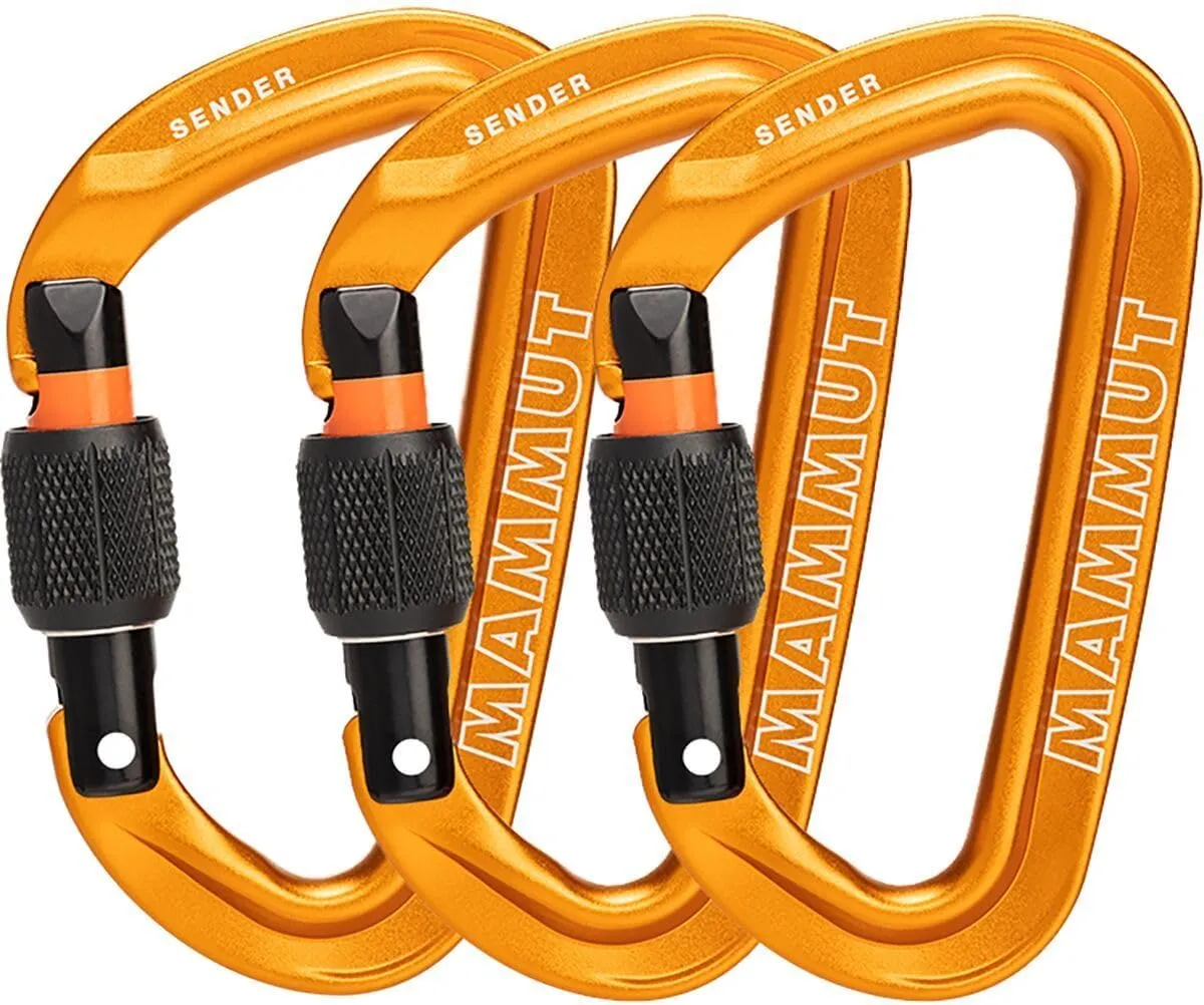 Mammut, Sender Screwgate Carabiner - 3-Pack