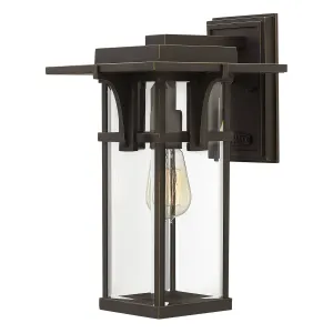 Manhattan 1 Light Medium Wall Lantern | Oil Rubbed Bronze