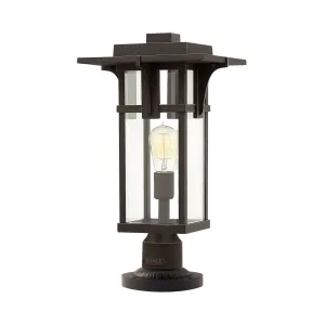 Manhattan 1 Light Pedestal | Oil Rubbed Bronze