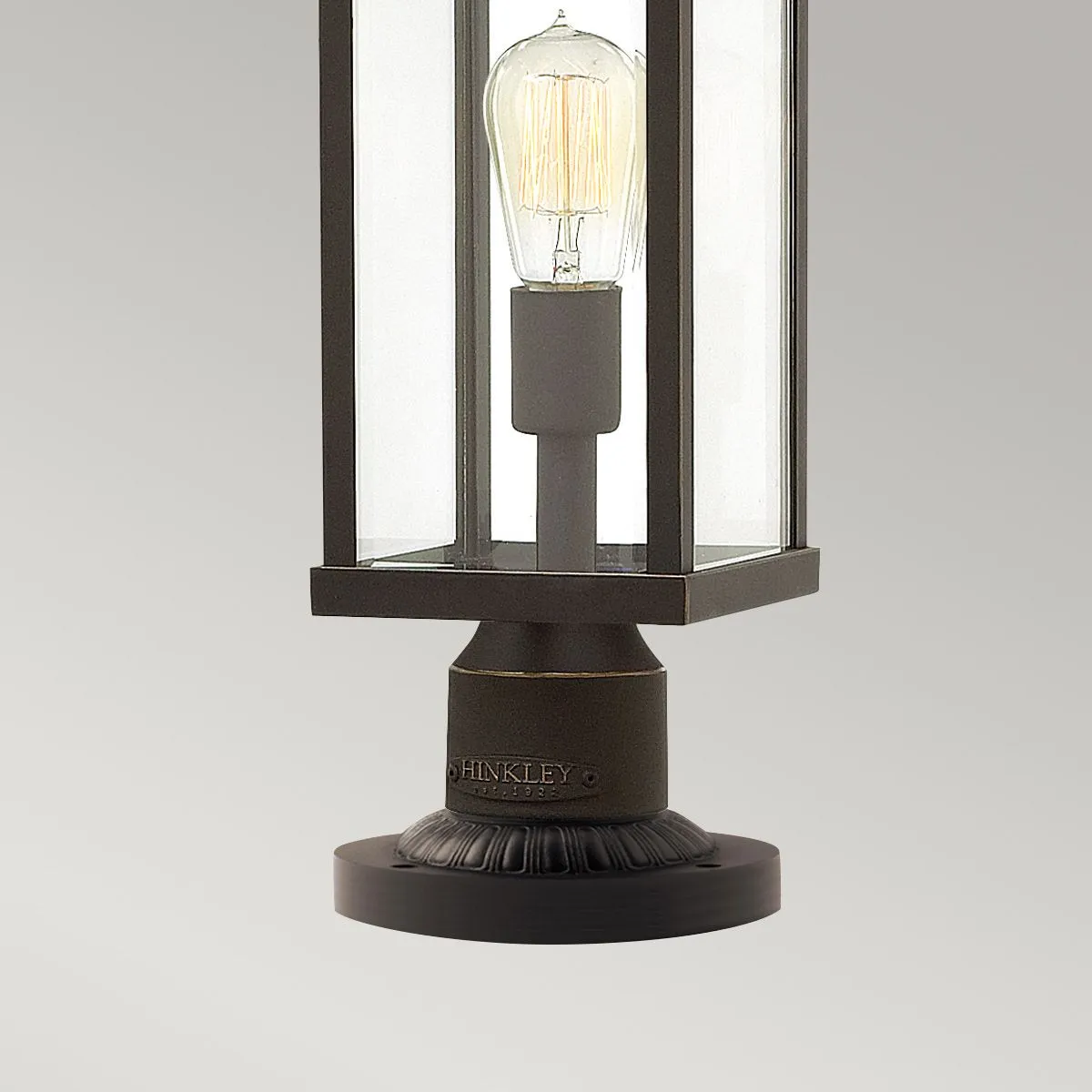 Manhattan 1 Light Pedestal | Oil Rubbed Bronze