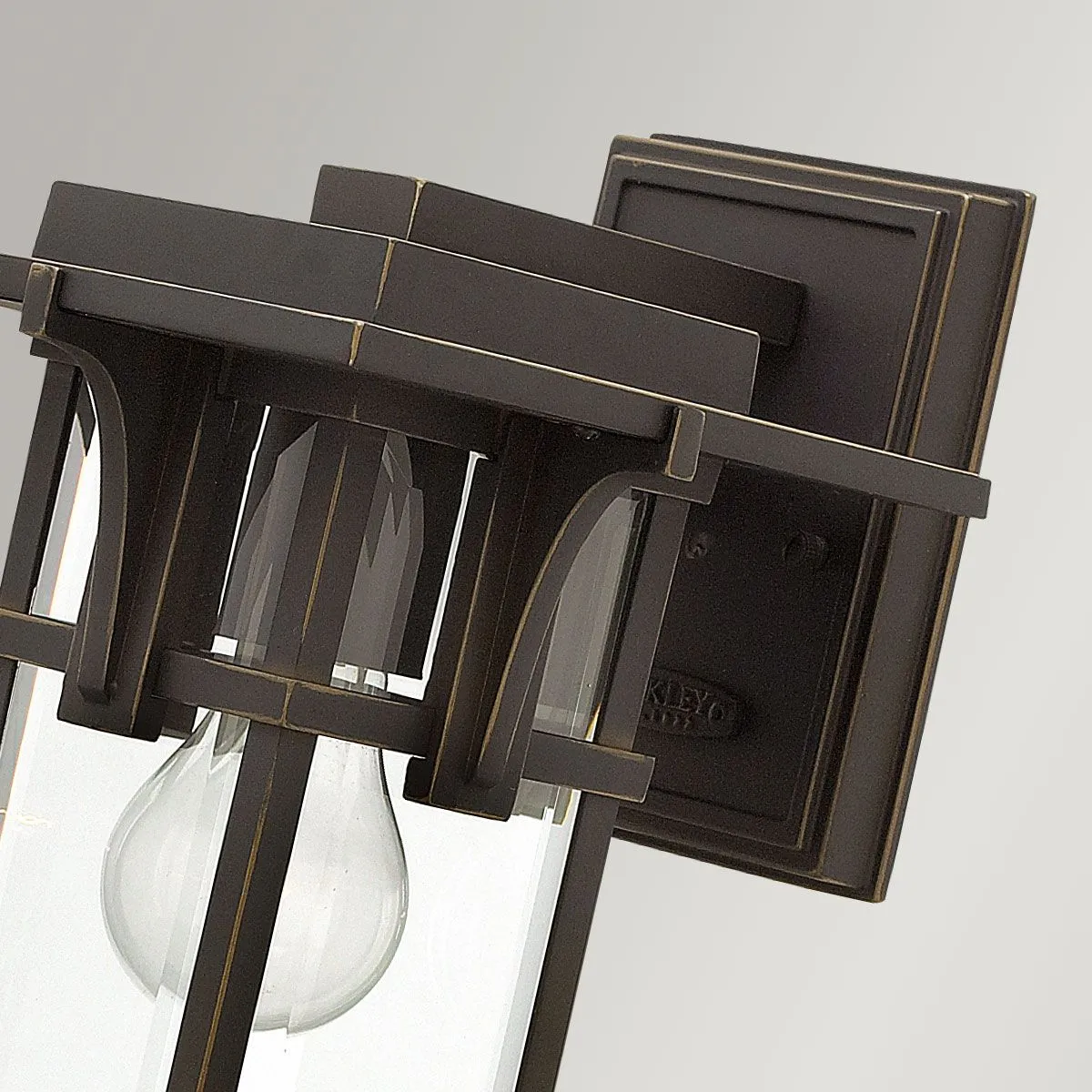Manhattan 1 Light Small Wall Lantern | Oil Rubbed Bronze