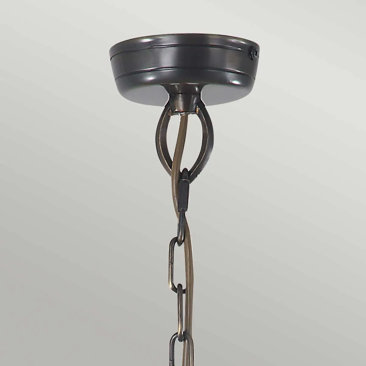 Mansion House 3 Light Chain Lantern | Aged Brass