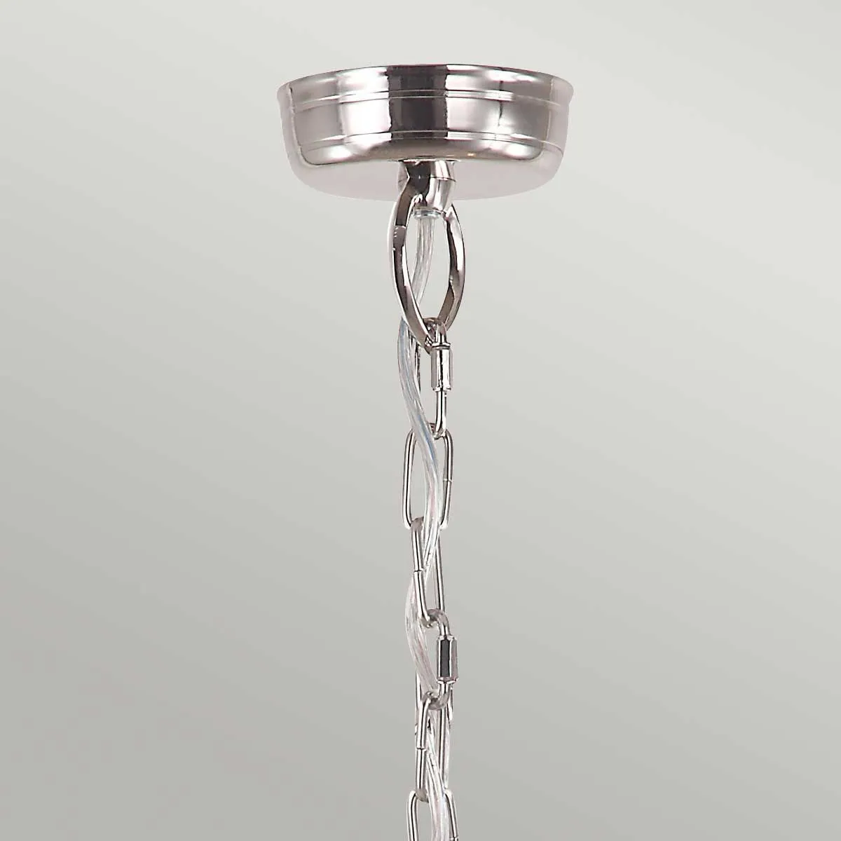 Mansion House 3 Light Chain Lantern | Polished Nickel