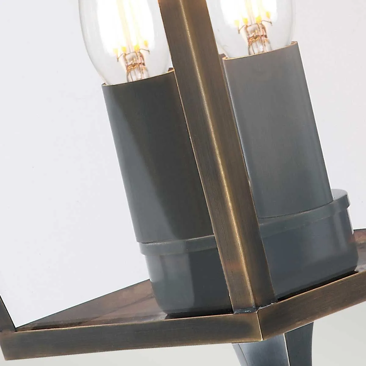 Mansion House 3 Light Wall Lantern | Aged Brass