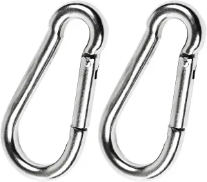 MARINE CITY 316 Grade Stainless Steel Carabiner/Clip Snap Hook 3-1/2 Inches for Climbing – Fishing – Hiking