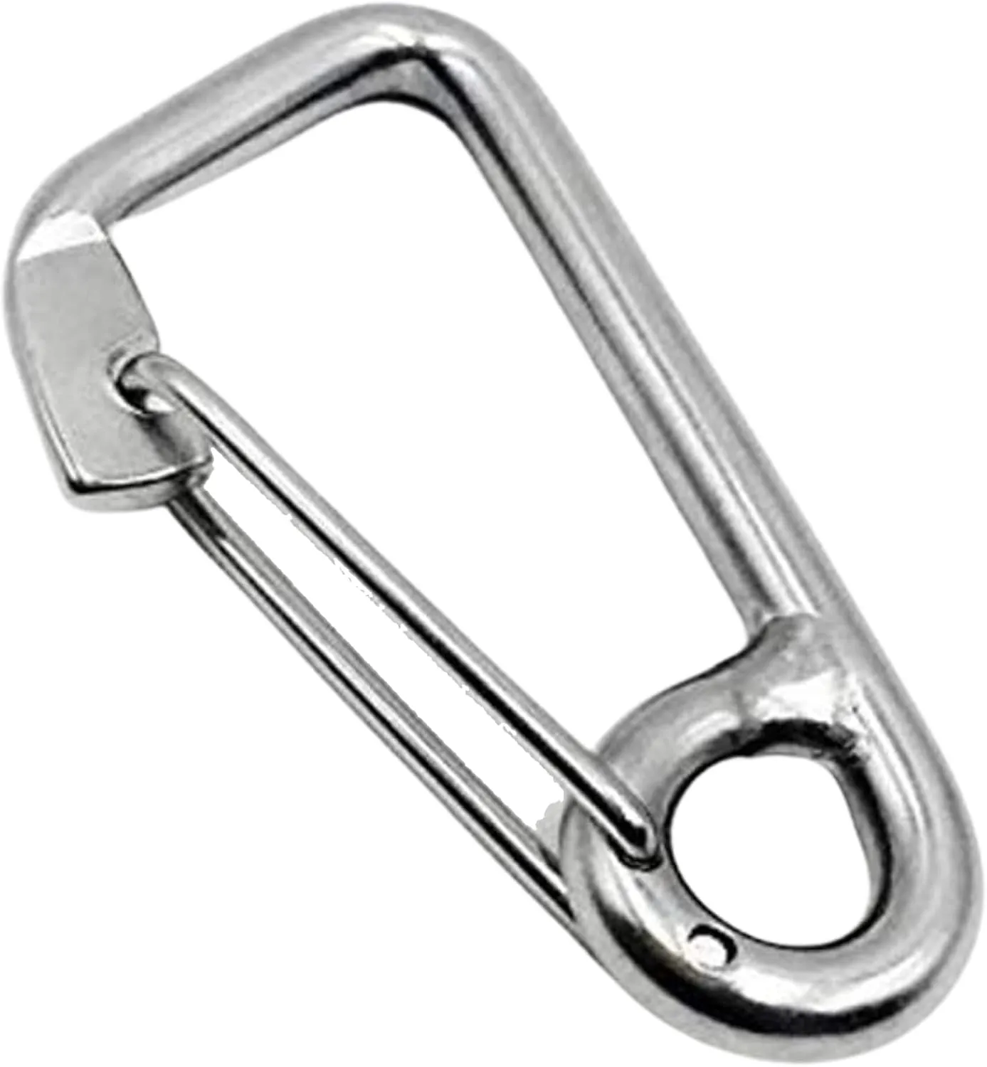 MARINE CITY Carabiner Spring Snap Hook – 316 Stainless Steel, Premium Quality, Rustproof, Lightweight, for Keys, Water Bottles, RVs, Boats, Camping, Hiking
