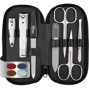 marQus Manicure Sets for Women & Men from Solingen Germany with glass nail file - Quality Grooming Kit Incl. Nail Clippers & glass nail file, Nail Kit Perfect for Pedicure.