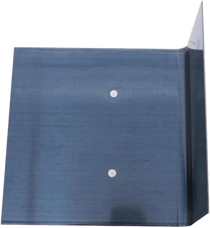 MARSHALLTOWN Blue Steel Step Tool, Nose Tool, 6 x 6 x 3 Inch Blade Size, 1/2 Inch Radius, 90-Degree Angle, Resilient DuraSoft Handle, Prevent Cracking in Concrete, 175BD