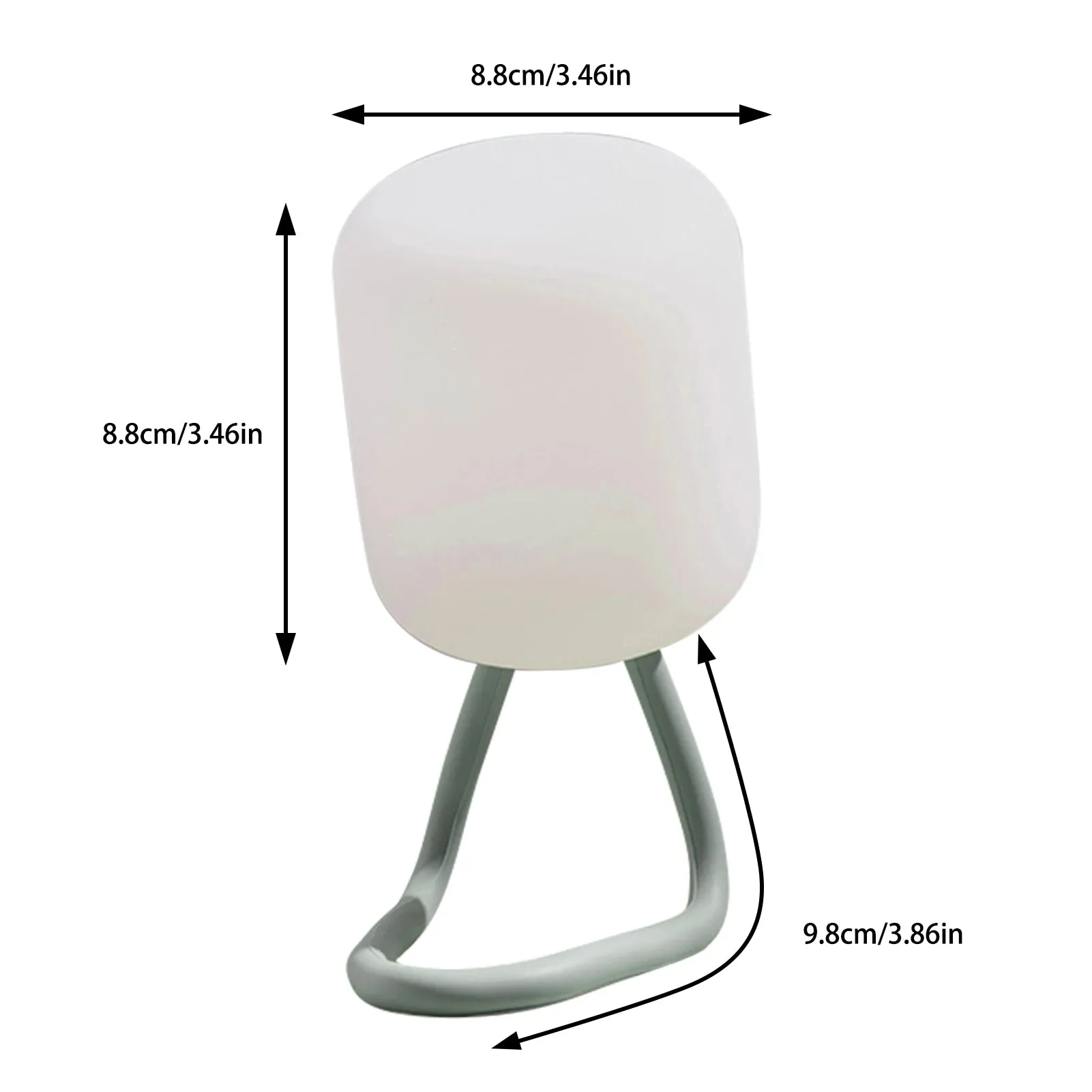 Marshmallow LED Tent Light with Rechargeable Battery - Hang or Mount Anywhere