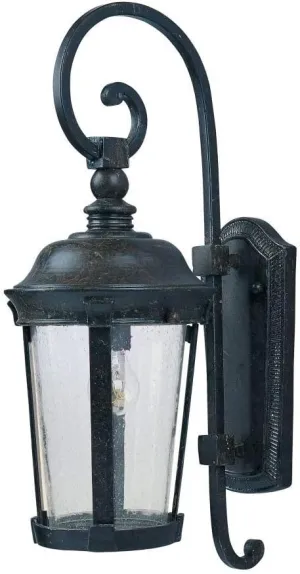 Maxim 3023CDBZ Dover Cast 1-Light Outdoor Wall Lantern, Bronze Finish, Seedy Glass, MB Incandescent Incandescent Bulb , 100W Max., Dry Safety Rating, Standard Dimmable, Glass Shade Material, 5750 Rated Lumens