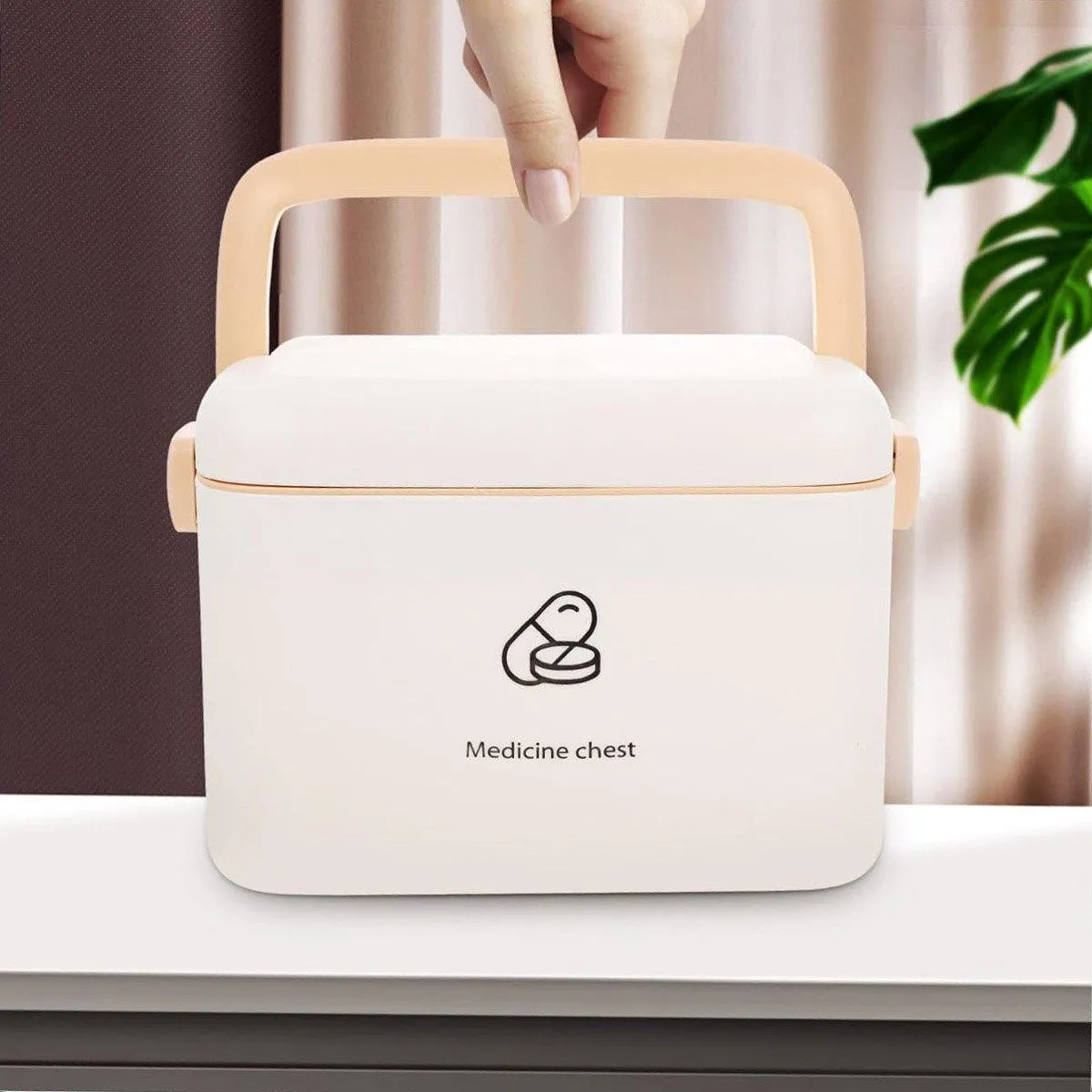 Medicine Cabinet Household Organizer Storage Emergency First Aid Kit Organizer