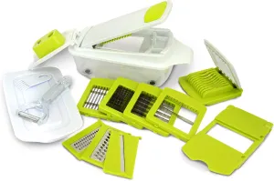 Megachef 8-in-1 Multi-Use Slicer Dicer and Chopper Kitchen Multi-Use Tool Mandoline, Vegetable and Fruit Peeler and Soft Slicer (930103072M)