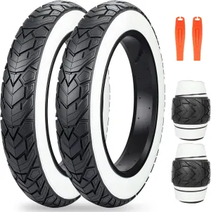 MEGHNA Fat Bike Tire 20/26 x 4.0 inch Mountain Bike Tire Fat Tire 20/26 inch Heavy Duty Deep Grooves Foldable Replacement All Terrain