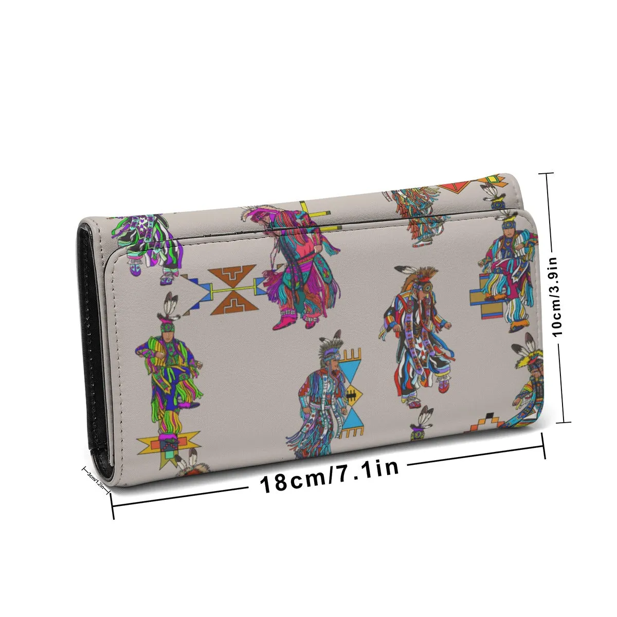 Men's Grass Dancers Muslin Foldable Wallet