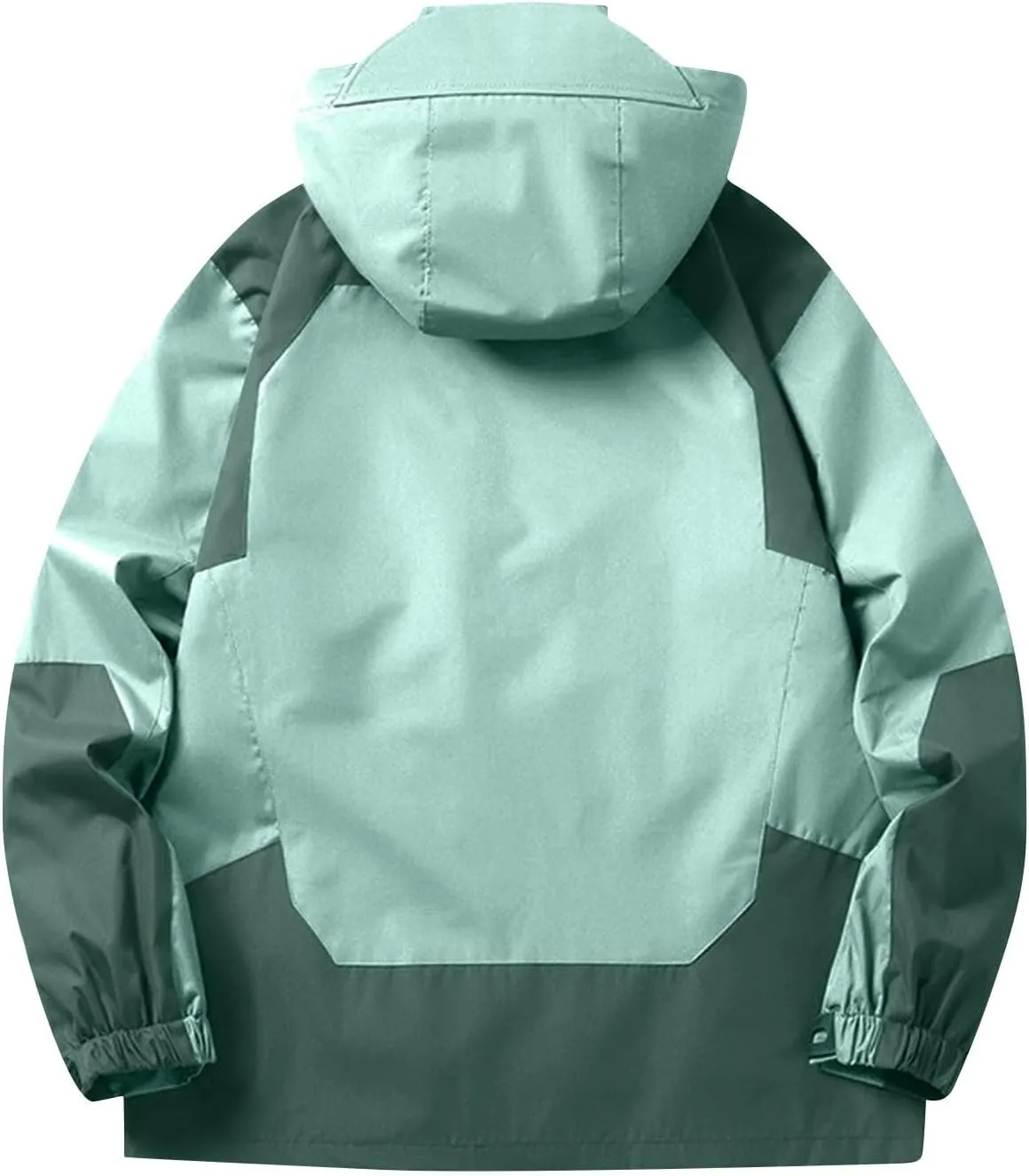 Mens Rain Jacket Lightweight Waterproof Rain Coats Poncho Sun Protective Outdoor Jacket with Hooded