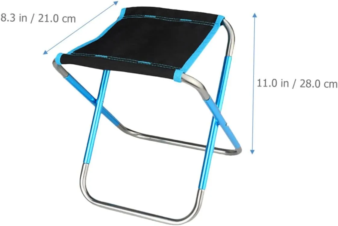 Mikikit Convenient Outdoor Stool Folding Beach Chair Lightweight for Travel Camping
