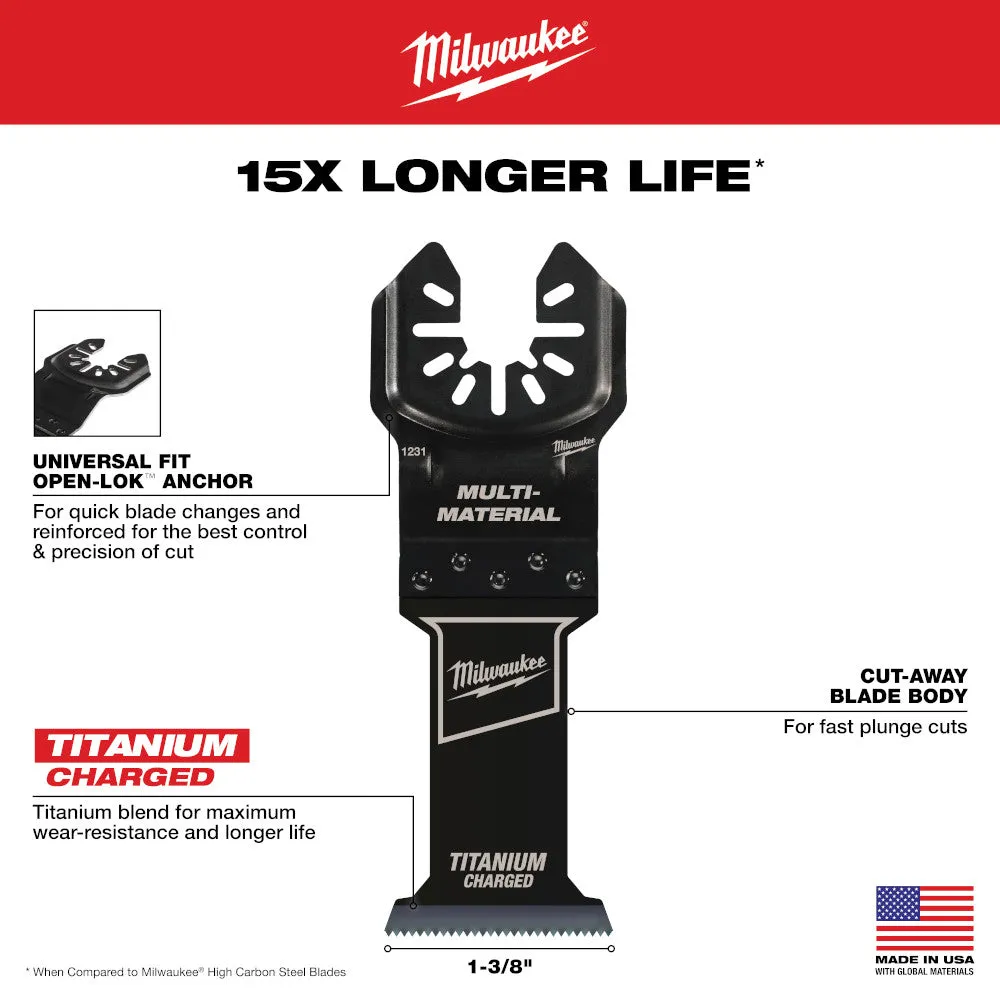 MILWAUKEE 49-10-9112 6-Piece OPEN-LOK Multi-Tool Blade Variety Kit