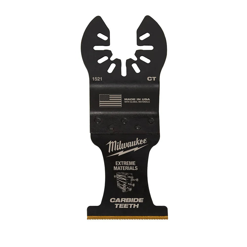 Milwaukee® OPEN-LOK™ 1-3/8" TITANIUM ENHANCED CARBIDE TEETH MULTI-MATERIAL BLADE 5PK