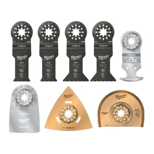 Milwaukee Starlock Renovation 48906088 Multi-Material Multi-Tool Accessory Kit 8 Pcs