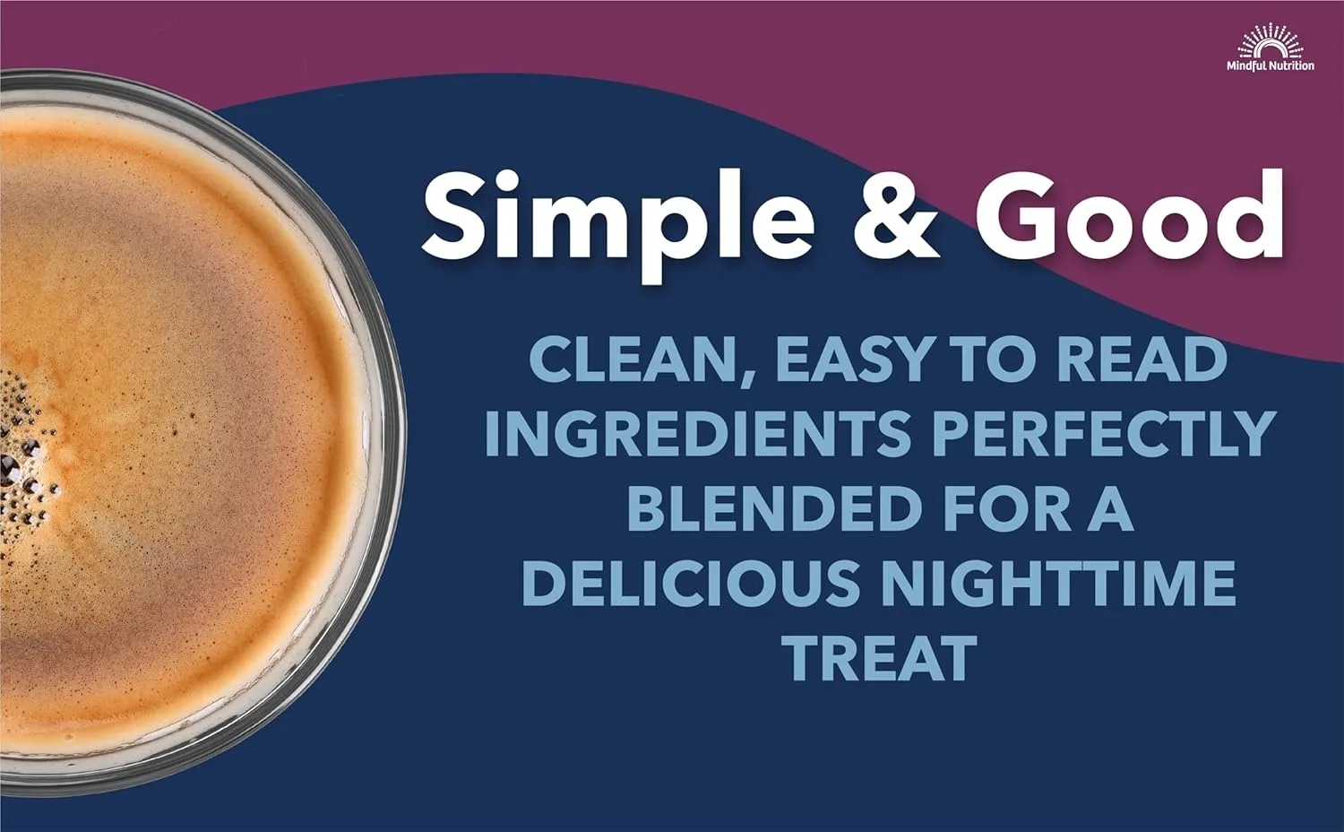 Mindful Evening Cocoa Mix Natural Sleep Aid, Melatonin 3mg, L-Theanine, GABA Supplements, Natural Calm Sleep Support Jet Lag Relief Stress Relief Calm Sleepy Cocoa Nighttime Hot Chocolate