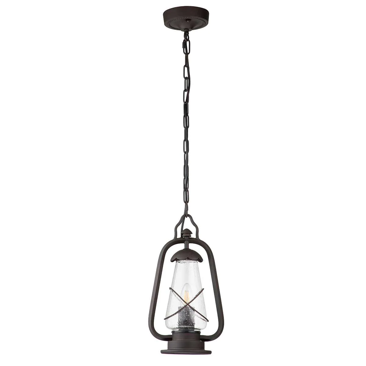 Miners 1 Light Chain Lantern | Old Bronze