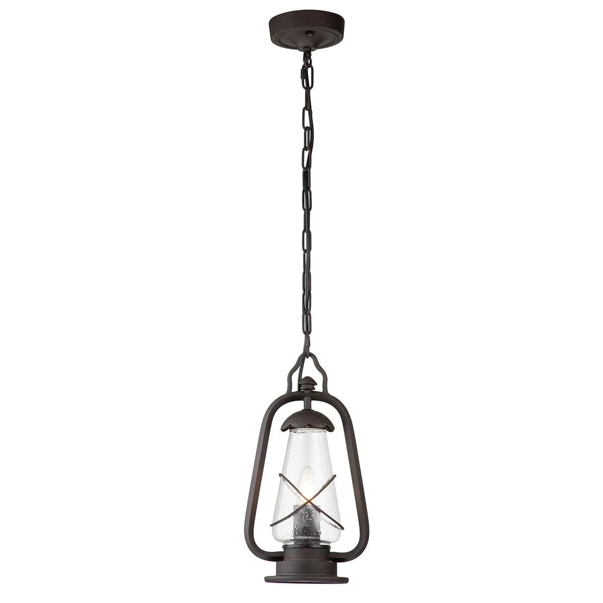 Miners 1 Light Chain Lantern | Old Bronze
