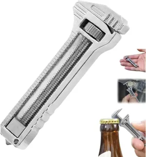 Mini Alloy Multi-Tool for Everyday Prep, Adjustable Size Small Multitool,Compact Titanium Multitool, Beer Opener, Nail Puller, for Outdoor Camping Hiking(Color:3Pcs)
