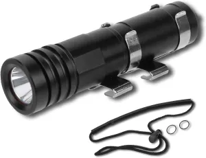 Mini Diving Flashlight, 200M Water Proof Underwater LED Headlamp Camping Lantern Torch with Mask Fixing Clip and Lanyard for Diving Sea Exploration