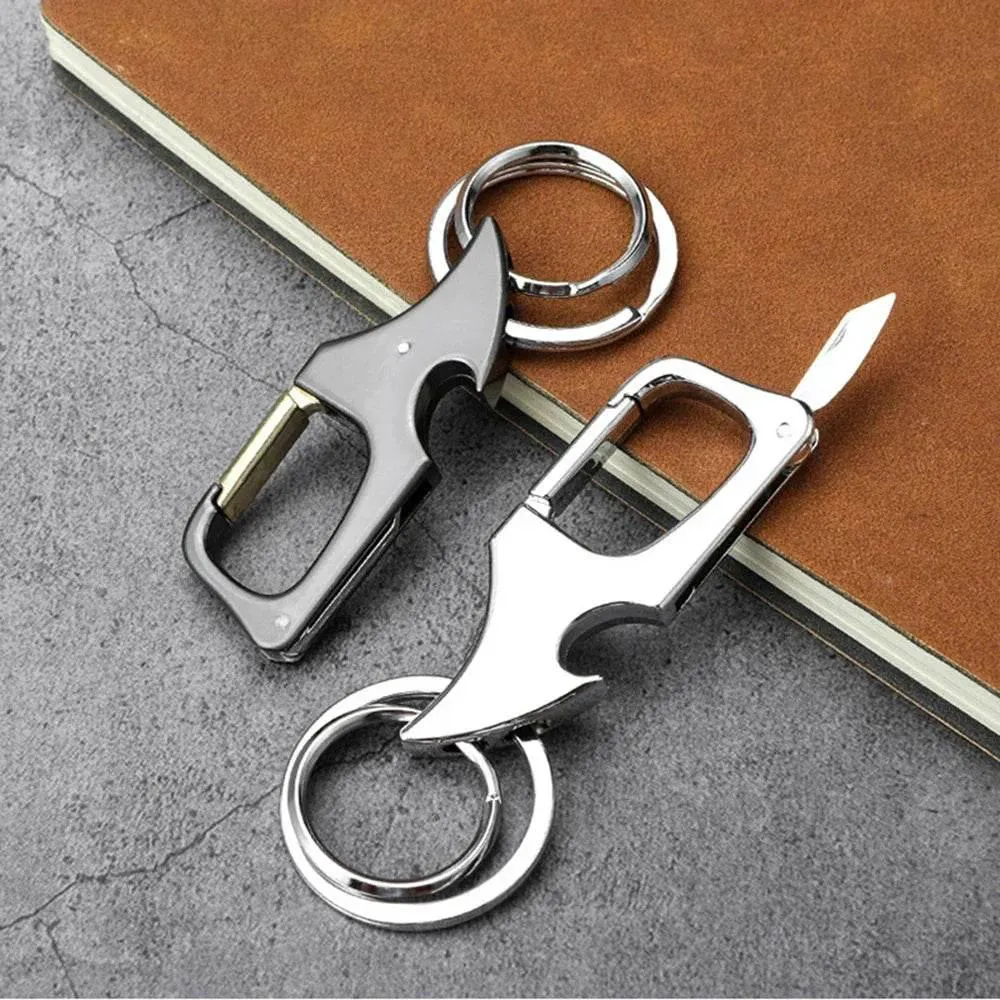 Mini Keychain Bottle Opener Knife - Foldable Tool