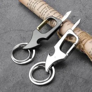 Mini Keychain Bottle Opener Knife - Foldable Tool