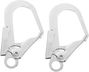 Mipcase 2pcs Self-Locking Carabiner Hook Large Grappling Hook for Climbing Mountaineering Heavy Duty Auto Locking Carabiner Clip