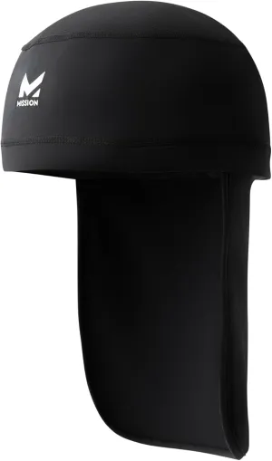 Mission Cooling Helmet Liner with Nape, Black - Lightweight & Breathable - Cools Up to 2 Hours - UPF 50 Sun Protection - Machine Washable