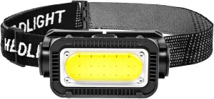 MODOAO LED Headlamp USB Rechargeable Headlight Waterproof COB Head Lamp for Camping Hiking Fishing Emergency Hard Hat Light