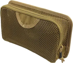 Modular Utility Pouch Organizer - Double Nylon Mesh Pocket Admin Pouch for Tools, Travel & Outdoor Gear (7.5x5x2 inch)